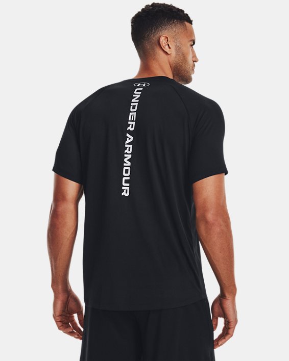 Men's UA Tech™ Reflective Short Sleeve, Black, pdpMainDesktop image number 1